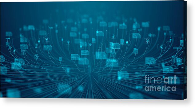 Cybersecurity Acrylic Print featuring the photograph Cyber Security Technology #1 by Richard Jones/science Photo Library