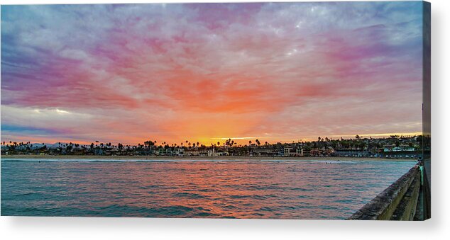 Coastal Living Acrylic Print featuring the photograph Ocean Beach Sunrise #1 by Local Snaps Photography