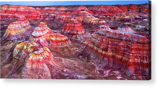 Panoramic Acrylic Print featuring the photograph Colorful City, Xinjiang China by Feng Wei Photography