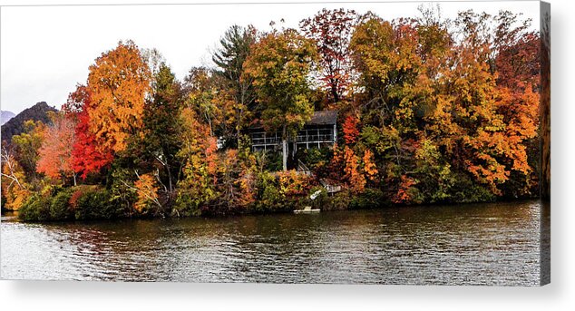 Colors Acrylic Print featuring the photograph Lake colors by Chuck Brown