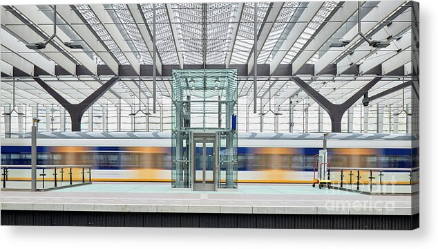 Rotterdam Acrylic Print featuring the photograph Rotterdam Central Station II by David Bleeker