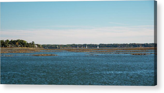 Sailing Acrylic Print featuring the photograph Sailing Off Windmill Harbor by Dennis Schmidt