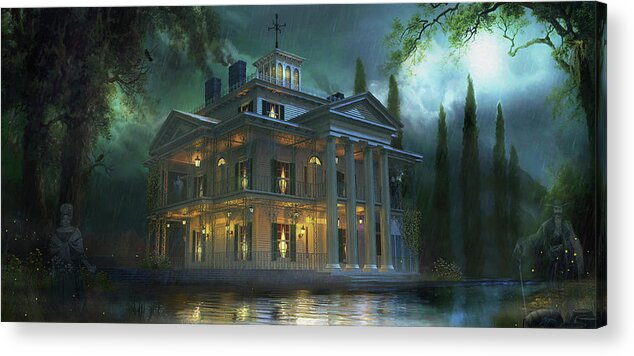 Spirits Of New Orleans Acrylic Print featuring the painting Spirits Of New Orleans by Joel Christopher Payne