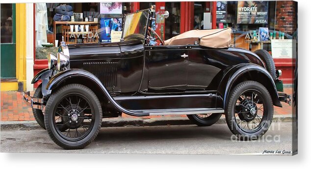 Marcia Lee Jones Acrylic Print featuring the photograph T Ford Coupe Convertable by Marcia Lee Jones
