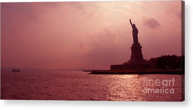 Statue Acrylic Print featuring the photograph Usa, New York, Statue Of Liberty by Thierry Dosogne