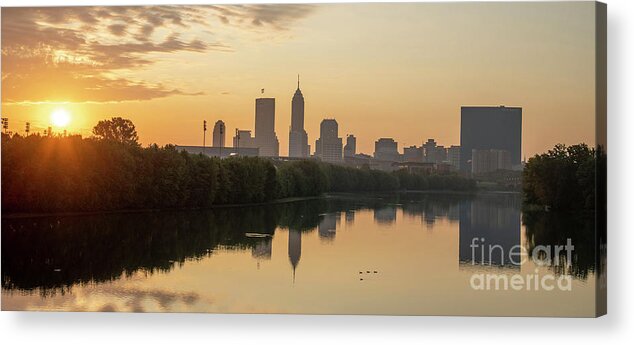 8370 Acrylic Print featuring the photograph Indianapolis Sunrise #20 by FineArtRoyal Joshua Mimbs