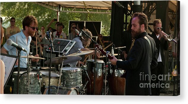 2011 Acrylic Print featuring the photograph Iron and Wine at Bonnaroo Music Festival #9 by David Oppenheimer