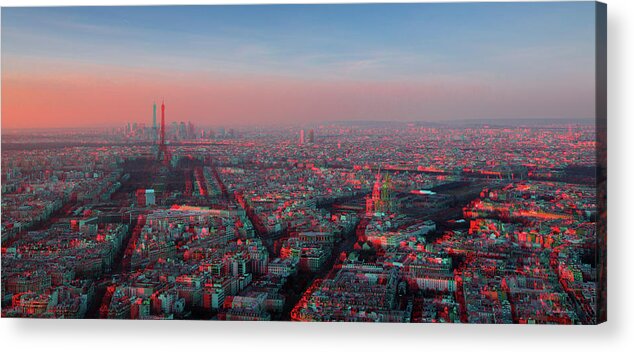 City Acrylic Print featuring the digital art Paris is Forever #94 by TintoDesigns