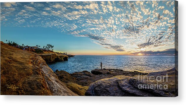 Beach Acrylic Print featuring the photograph As the Sun Sets at Sunset Cliffs by David Levin