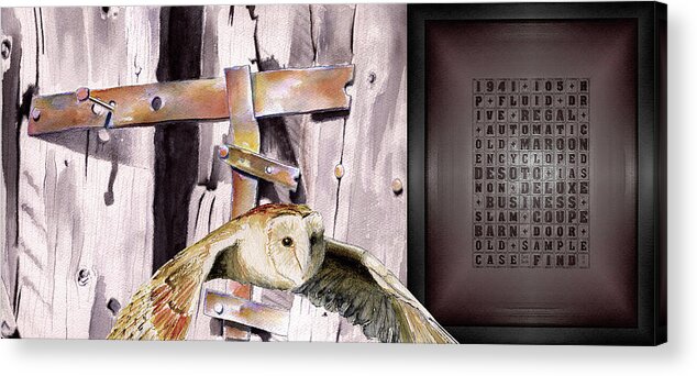 Barn Finds Acrylic Print featuring the digital art Barn Finds / Old Case by David Squibb
