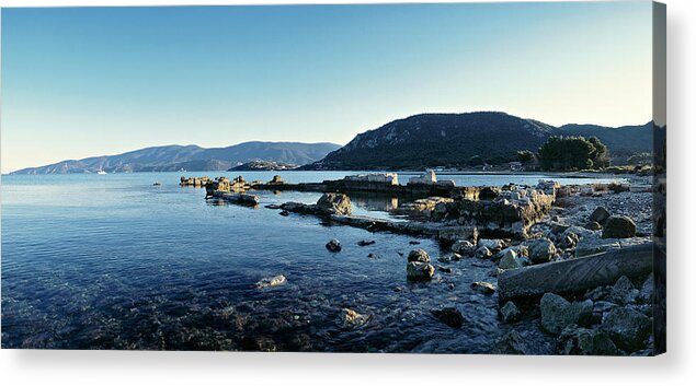  Acrylic Print featuring the photograph Cenchrea, the eastern port of ancient Corinth by Ioannis Konstas
