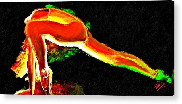 Dance Acrylic Print featuring the painting Dance Evocative by James Shepherd