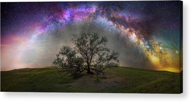 Milky Way Acrylic Print featuring the photograph Evolution by Aaron J Groen