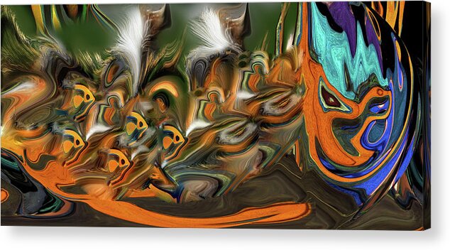 Flowing Acrylic Print featuring the photograph Wild Creatures Inhabiting My Mind by Wayne King