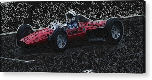 Ats Acrylic Print featuring the photograph 1962 ATS Tipo 100 GP by John Colley