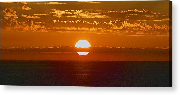 Sunset Acrylic Print featuring the photograph Aldinga Beach sunset by Jocelyn Kahawai