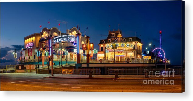 Pleasure Pier Acrylic Print featuring the photograph Pleasure Pier by Cathy Alba