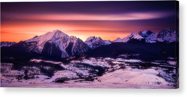Mountains Acrylic Print featuring the photograph Silverthorne Nights by Darren White