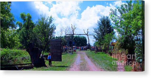 Amish Acrylic Print featuring the photograph Welcome and Enjoy by Tina M Wenger