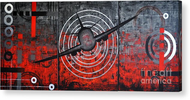 Aviation Acrylic Print featuring the painting Heads up display #1 by Preethi Mathialagan