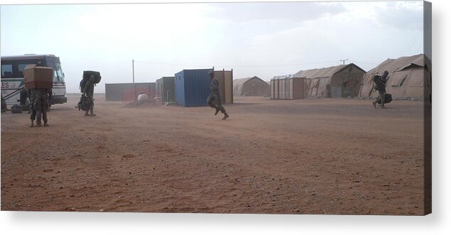 Dust Storm Acrylic Print featuring the photograph Unfriendly Welcome by Thomas MacPherson Jr