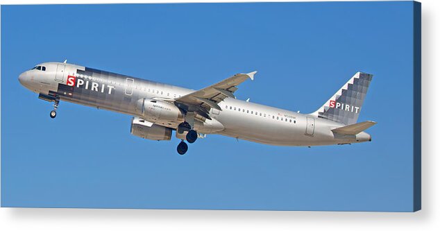 Spirit Acrylic Print featuring the photograph Spirit Airline #5 by Dart Humeston