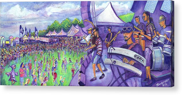 Arise Acrylic Print featuring the painting Down2Funk at Arise by David Sockrider