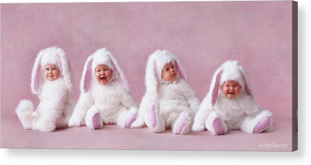 Bunny Acrylic Print featuring the photograph Easter Bunnies by Anne Geddes