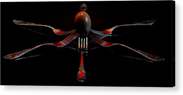 Fork Acrylic Print featuring the photograph Forks II by Andrei SKY