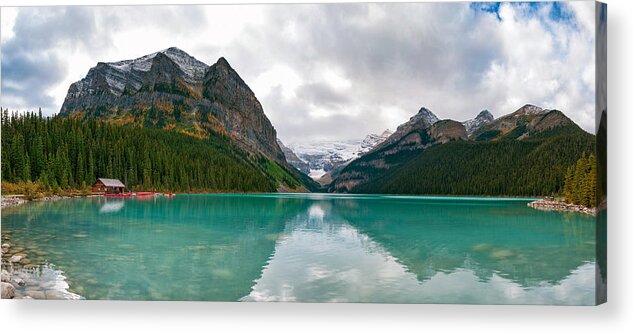 Sky Acrylic Print featuring the photograph Lake Louise by U Schade