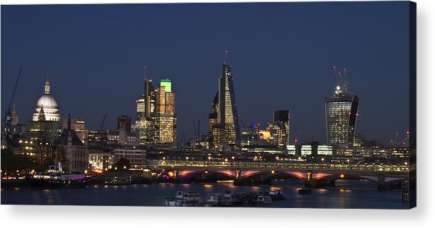 Cityscape Acrylic Print featuring the photograph London City Skyline by David French