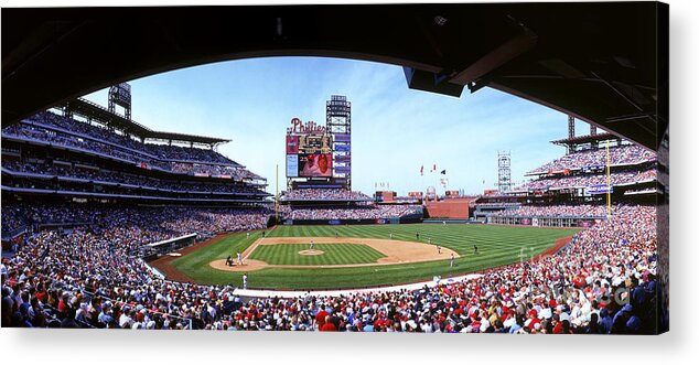 Citizens Bank Park Acrylic Print featuring the photograph Montreal Expos V Philadelphia Phillies by Jerry Driendl