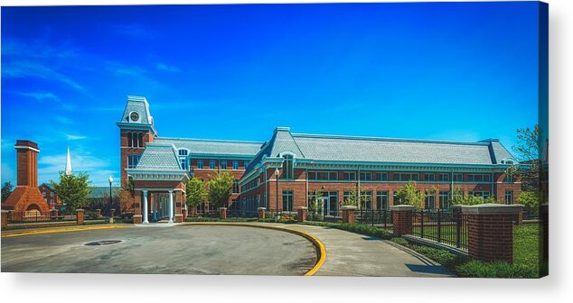 Erickson Alumni Center Acrylic Print featuring the photograph The Erickson Alumni Center - West Virginia University by Mountain Dreams