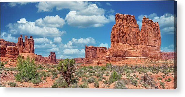 Arches National Park Acrylic Print featuring the photograph The Courthouse At Arches National Park by Jim Vallee