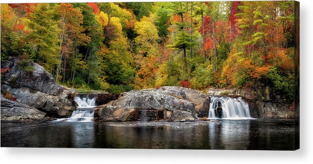 Linville Falls Acrylic Print featuring the photograph Upper Linville Falls by Mark Papke
