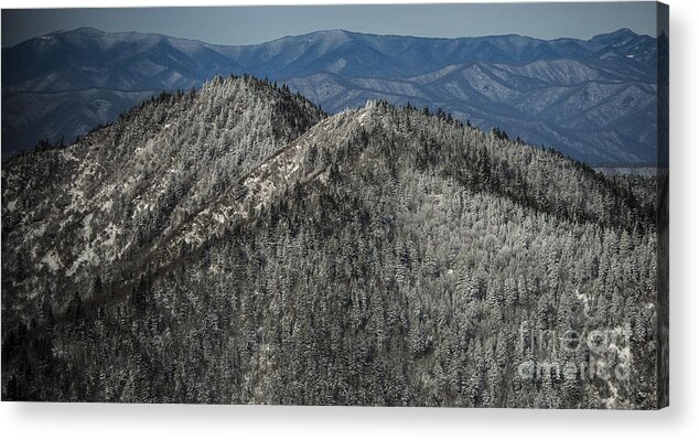 North Carolina Acrylic Print featuring the photograph Blue Ridge Parkway Visitor's Center at Waterrock Knob #1 by David Oppenheimer