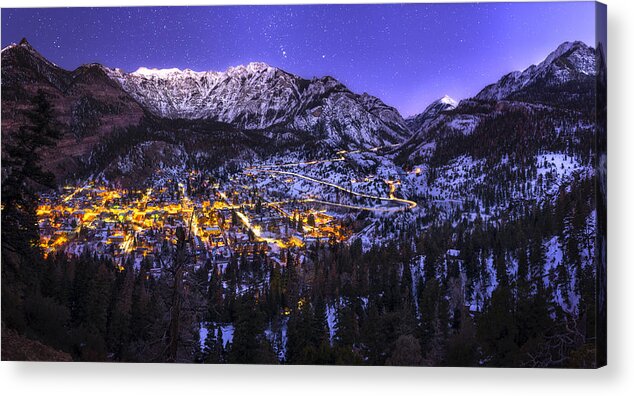 Ouray Acrylic Print featuring the photograph Switzerland of America by Taylor Franta