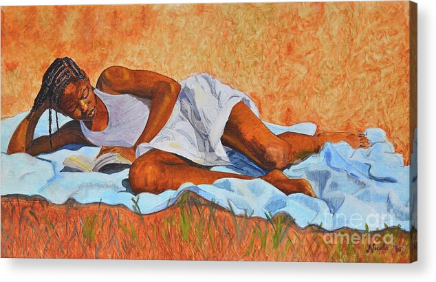  Acrylic Print featuring the painting Keisha by Nicole Minnis