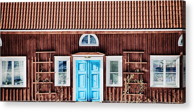 Cottage Acrylic Print featuring the photograph 17th Century Red Cottage by Christian Lagereek