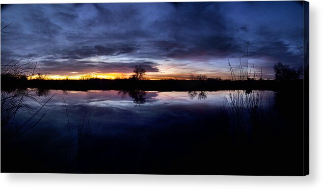 Nature Acrylic Print featuring the photograph Big Thompson Pond Sunrise by Steven Reed