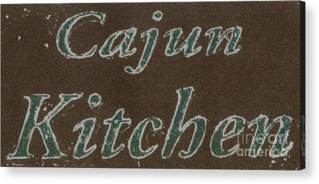 Food Acrylic Print featuring the photograph Cajun Kitchen by Joseph Baril