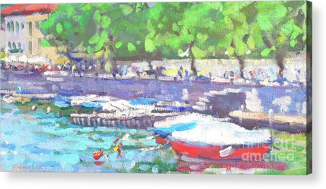 Lenno Acrylic Print featuring the painting Caught In Summer by Jerry Fresia