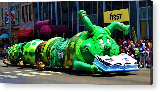  Acrylic Print featuring the digital art Indianapolis Bookworm by P Dwain Morris