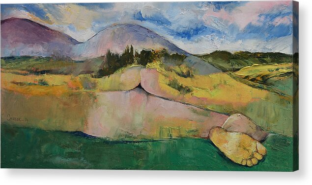Art Acrylic Print featuring the painting Landscape by Michael Creese