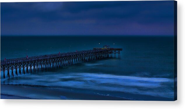 Beach Acrylic Print featuring the photograph Ocean Blue by Dave Bosse