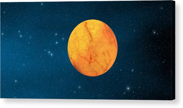 Planet Acrylic Print featuring the digital art Planet Cardis Mon by Robert aka Bobby Ray Howle