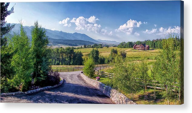 Wyoming Acrylic Print featuring the photograph Ranch 1 by Dawn Eshelman