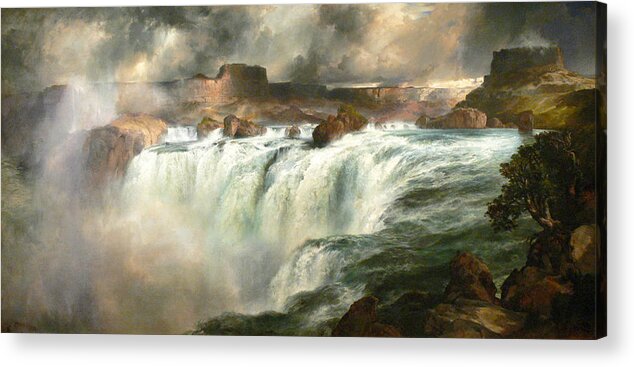 Shenandoah River Acrylic Print featuring the painting Shenandoah River by Thomas Moran