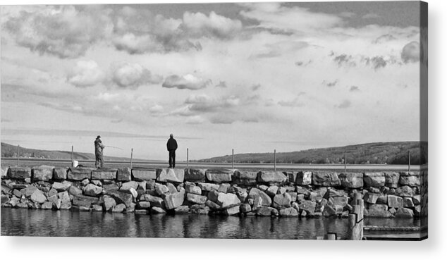 Fishing Acrylic Print featuring the photograph Spring Fishing by Monroe Payne