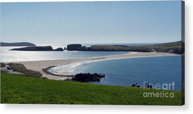 Shetland Isles Acrylic Print featuring the photograph St Ninian's Isle Shetland by Lynn Bolt